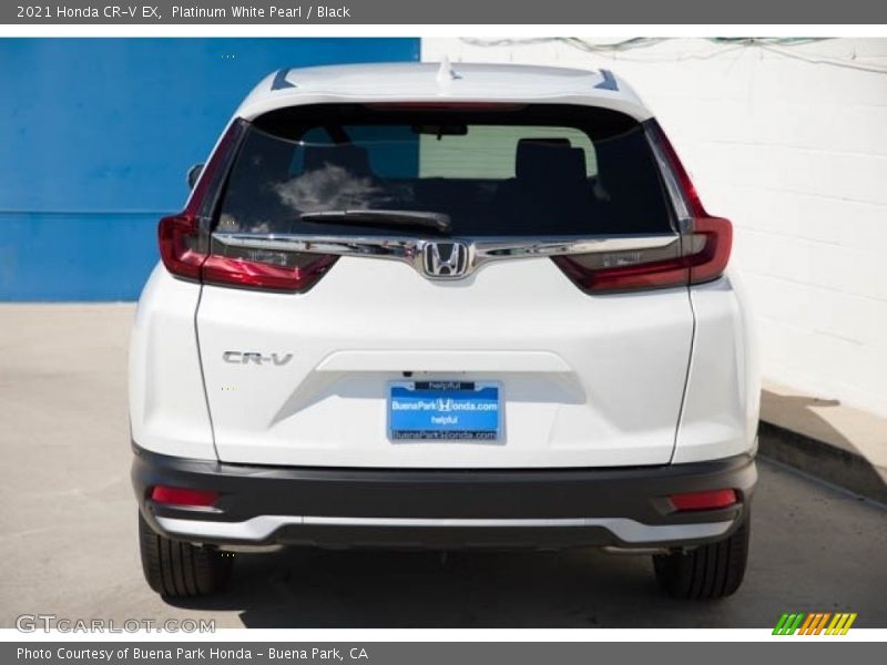 Platinum White Pearl / Black 2021 Honda CR-V EX