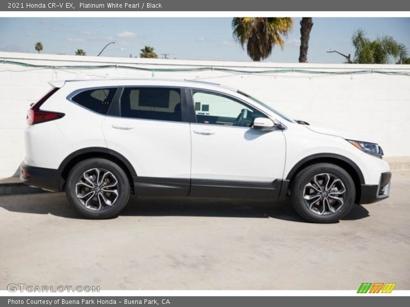 Platinum White Pearl / Black 2021 Honda CR-V EX