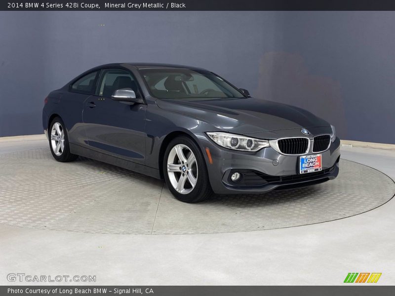 Mineral Grey Metallic / Black 2014 BMW 4 Series 428i Coupe