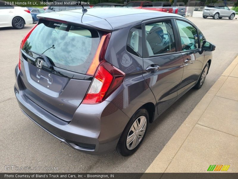 Modern Steel Metallic / Black 2018 Honda Fit LX
