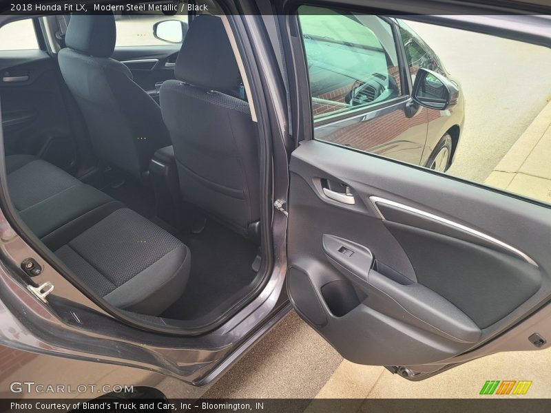 Modern Steel Metallic / Black 2018 Honda Fit LX