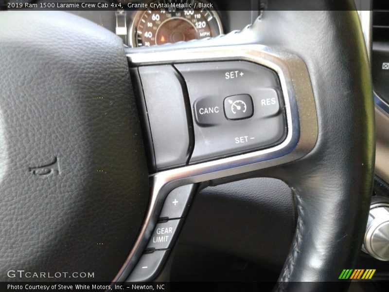 Granite Crystal Metallic / Black 2019 Ram 1500 Laramie Crew Cab 4x4