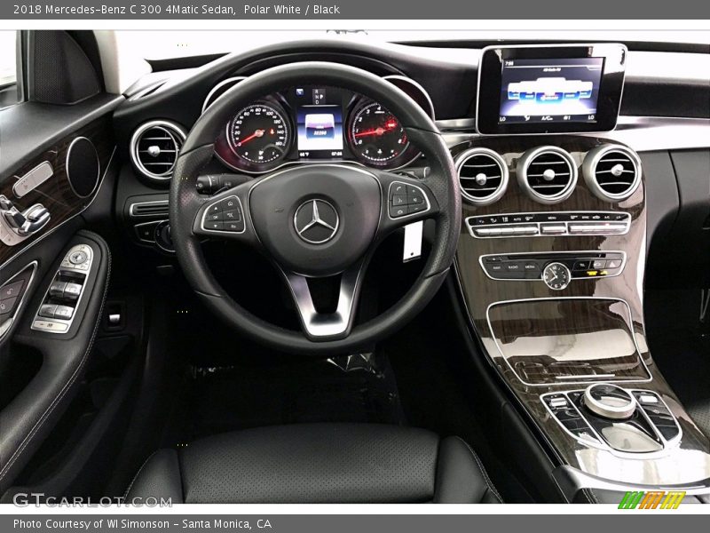 Polar White / Black 2018 Mercedes-Benz C 300 4Matic Sedan