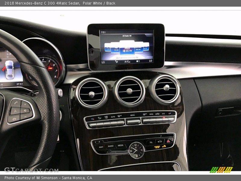 Polar White / Black 2018 Mercedes-Benz C 300 4Matic Sedan
