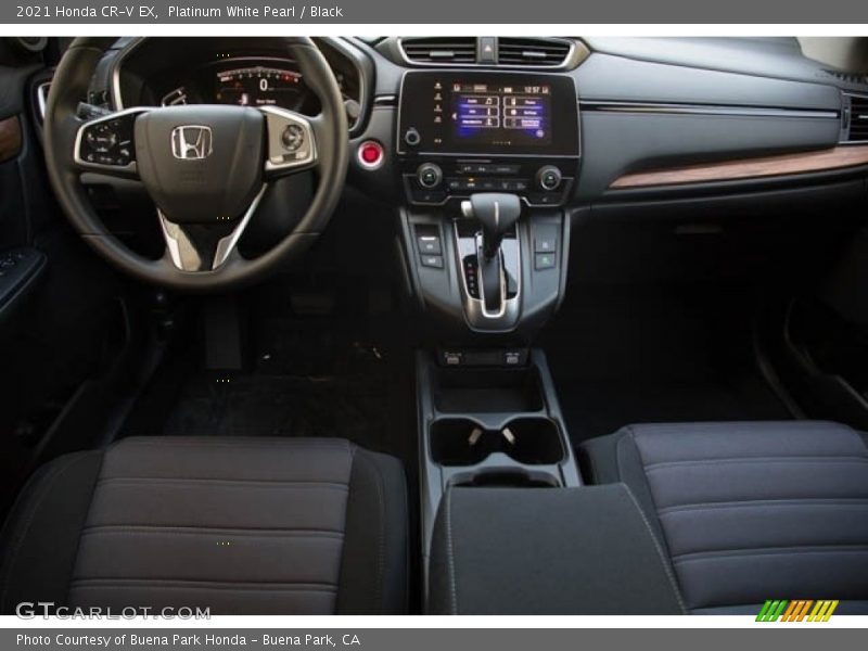 Platinum White Pearl / Black 2021 Honda CR-V EX