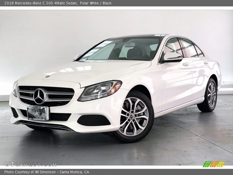 Polar White / Black 2018 Mercedes-Benz C 300 4Matic Sedan