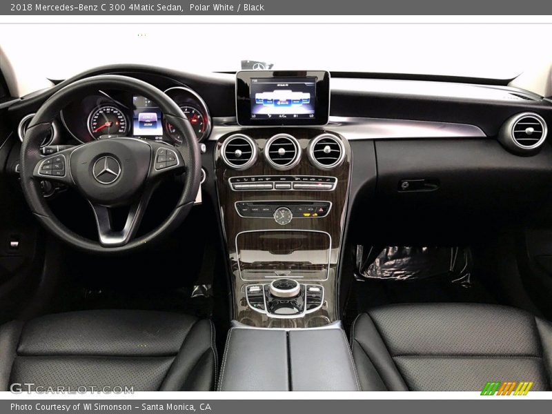 Polar White / Black 2018 Mercedes-Benz C 300 4Matic Sedan