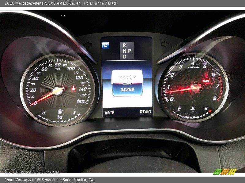 Polar White / Black 2018 Mercedes-Benz C 300 4Matic Sedan