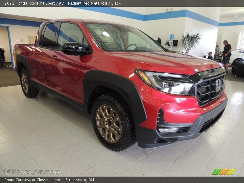Radiant Red Metallic II / Black 2021 Honda Ridgeline Sport AWD