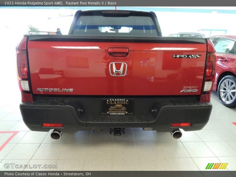 Radiant Red Metallic II / Black 2021 Honda Ridgeline Sport AWD