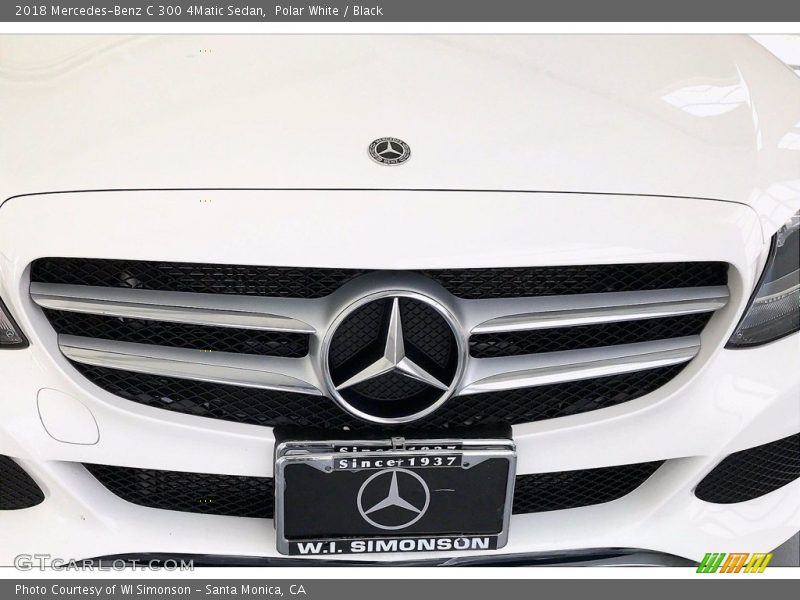 Polar White / Black 2018 Mercedes-Benz C 300 4Matic Sedan