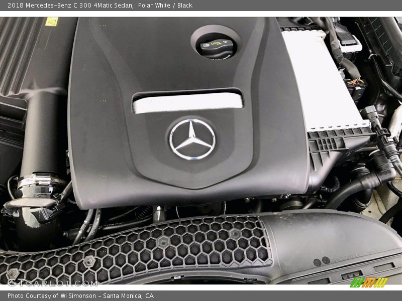 Polar White / Black 2018 Mercedes-Benz C 300 4Matic Sedan