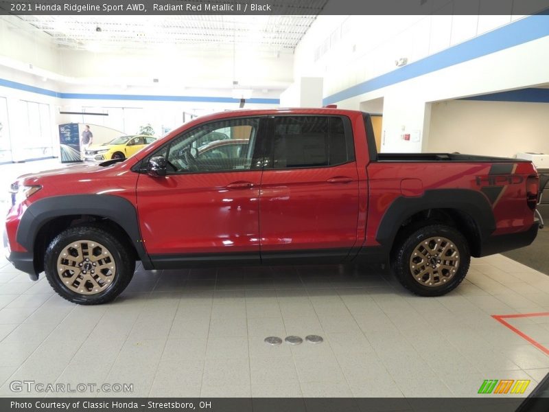 Radiant Red Metallic II / Black 2021 Honda Ridgeline Sport AWD