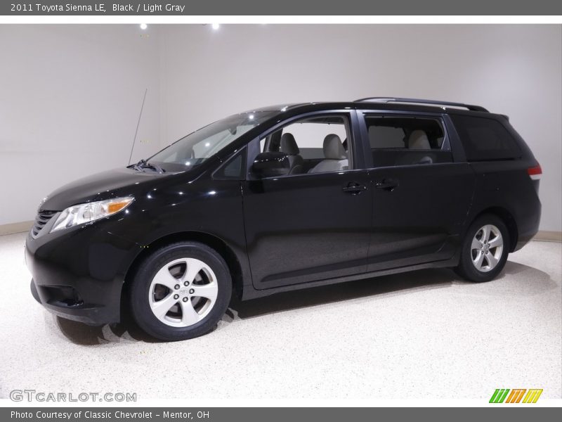 Black / Light Gray 2011 Toyota Sienna LE