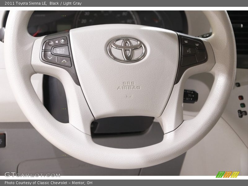 Black / Light Gray 2011 Toyota Sienna LE