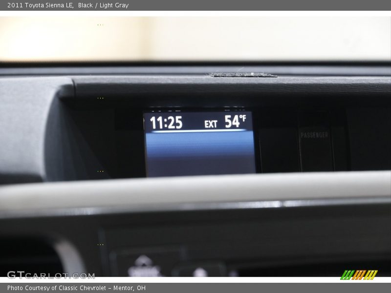 Black / Light Gray 2011 Toyota Sienna LE