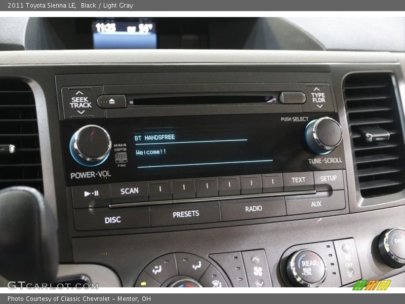 Black / Light Gray 2011 Toyota Sienna LE