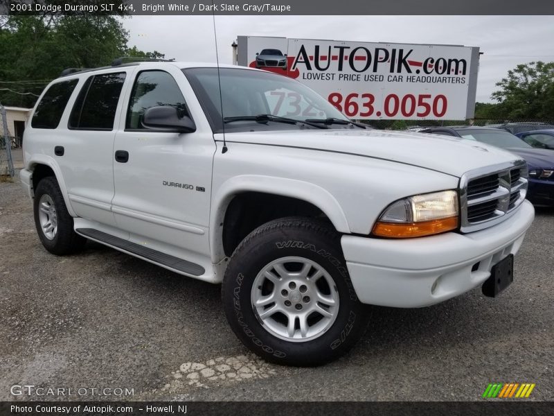Bright White / Dark Slate Gray/Taupe 2001 Dodge Durango SLT 4x4