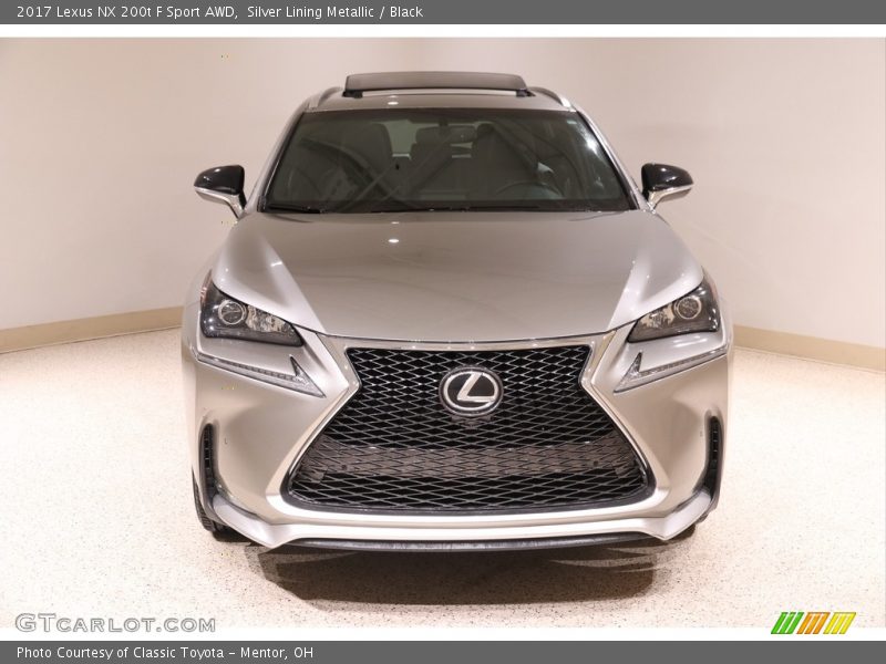 Silver Lining Metallic / Black 2017 Lexus NX 200t F Sport AWD