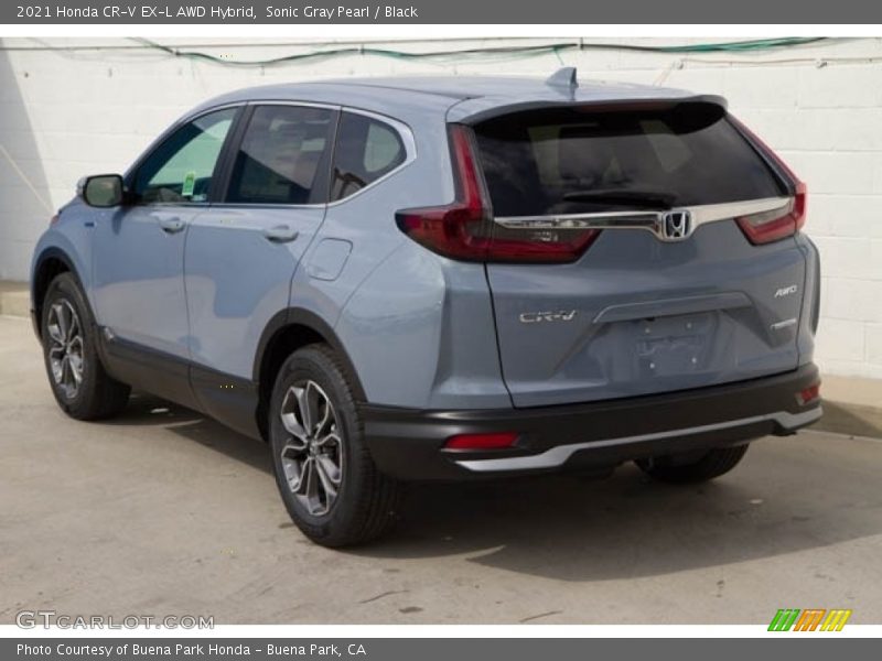 Sonic Gray Pearl / Black 2021 Honda CR-V EX-L AWD Hybrid