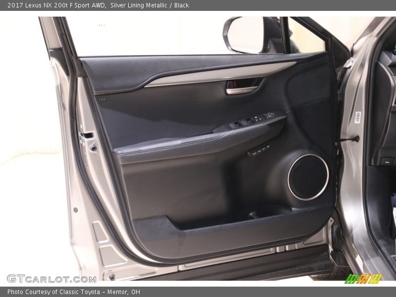 Silver Lining Metallic / Black 2017 Lexus NX 200t F Sport AWD