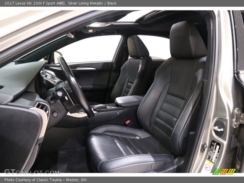 Silver Lining Metallic / Black 2017 Lexus NX 200t F Sport AWD