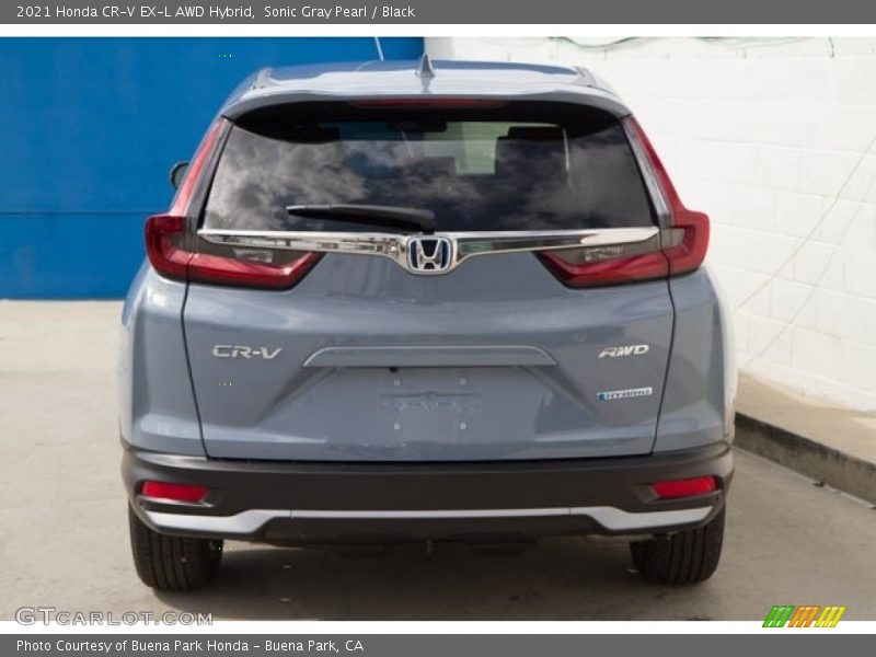 Sonic Gray Pearl / Black 2021 Honda CR-V EX-L AWD Hybrid