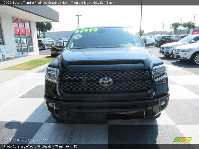 Midnight Black Metallic / Black 2020 Toyota Tundra Platinum CrewMax 4x4
