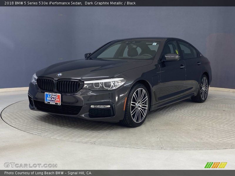 Dark Graphite Metallic / Black 2018 BMW 5 Series 530e iPerfomance Sedan