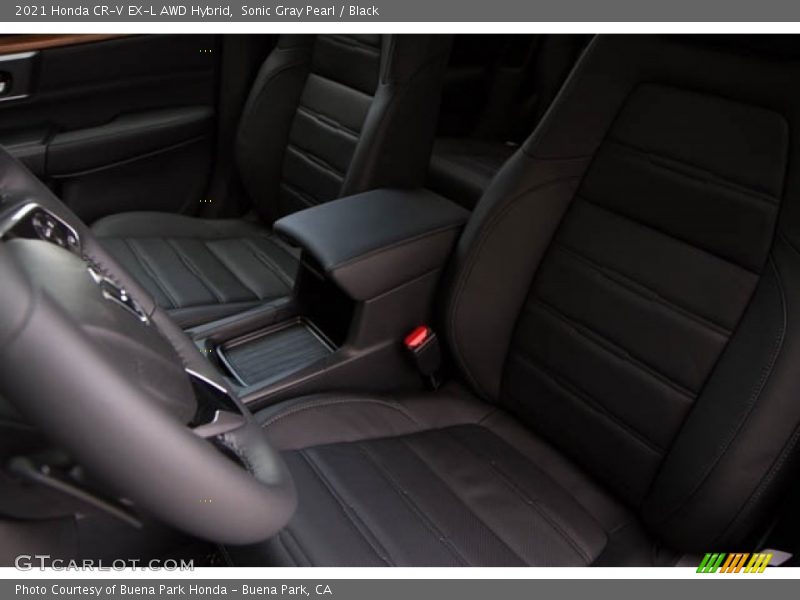 Sonic Gray Pearl / Black 2021 Honda CR-V EX-L AWD Hybrid
