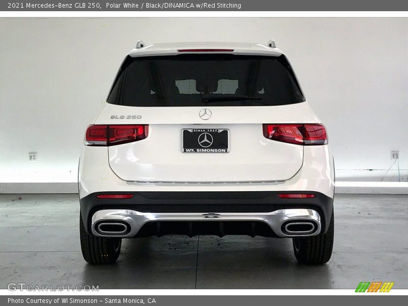 Polar White / Black/DINAMICA w/Red Stitching 2021 Mercedes-Benz GLB 250