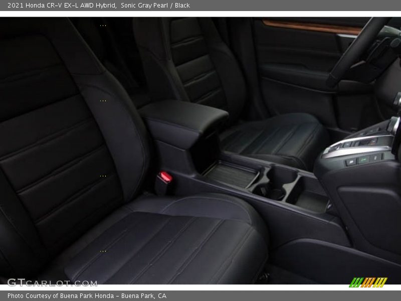 Sonic Gray Pearl / Black 2021 Honda CR-V EX-L AWD Hybrid
