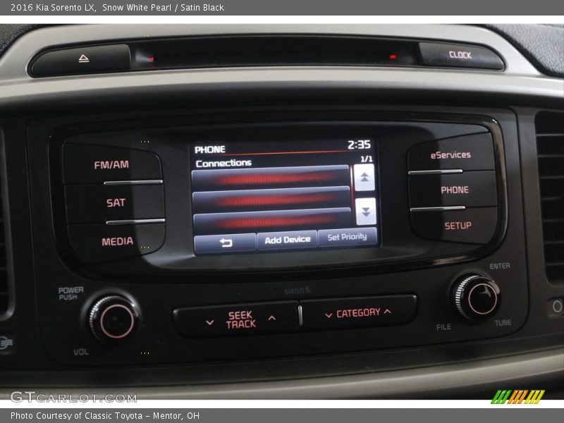 Snow White Pearl / Satin Black 2016 Kia Sorento LX