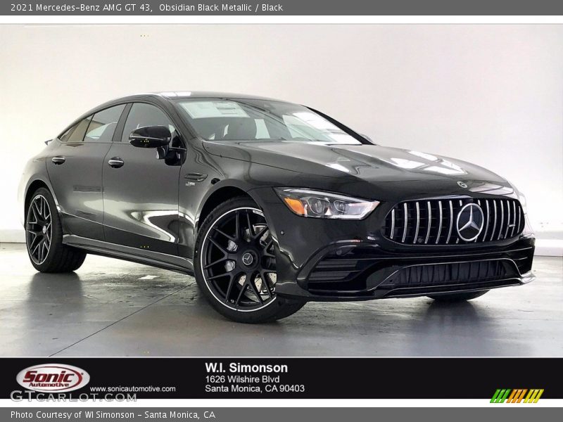 Obsidian Black Metallic / Black 2021 Mercedes-Benz AMG GT 43