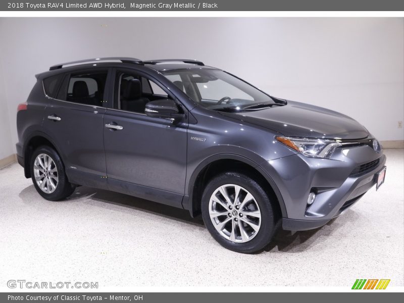 Magnetic Gray Metallic / Black 2018 Toyota RAV4 Limited AWD Hybrid