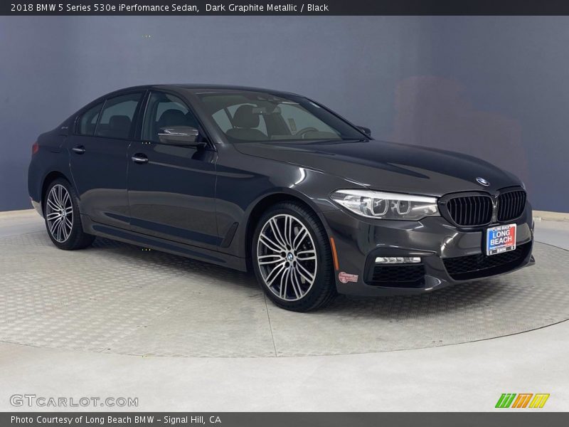 Dark Graphite Metallic / Black 2018 BMW 5 Series 530e iPerfomance Sedan