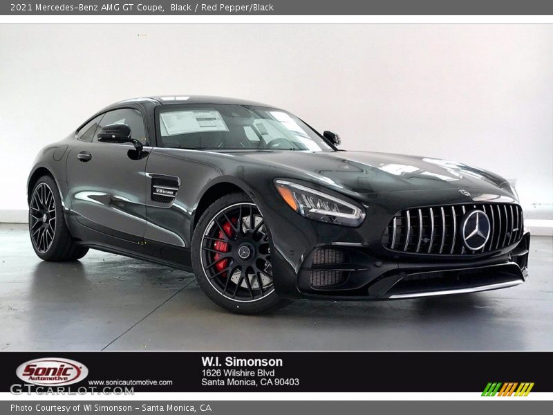 Black / Red Pepper/Black 2021 Mercedes-Benz AMG GT Coupe