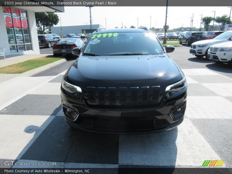 Diamond Black Crystal Pearl / Black 2020 Jeep Cherokee Altitude