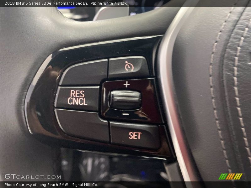Alpine White / Black 2018 BMW 5 Series 530e iPerfomance Sedan