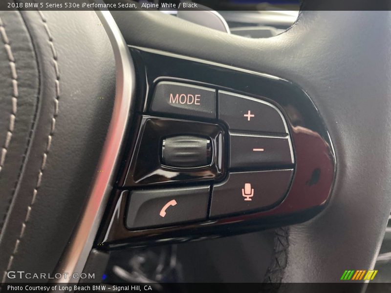 Alpine White / Black 2018 BMW 5 Series 530e iPerfomance Sedan
