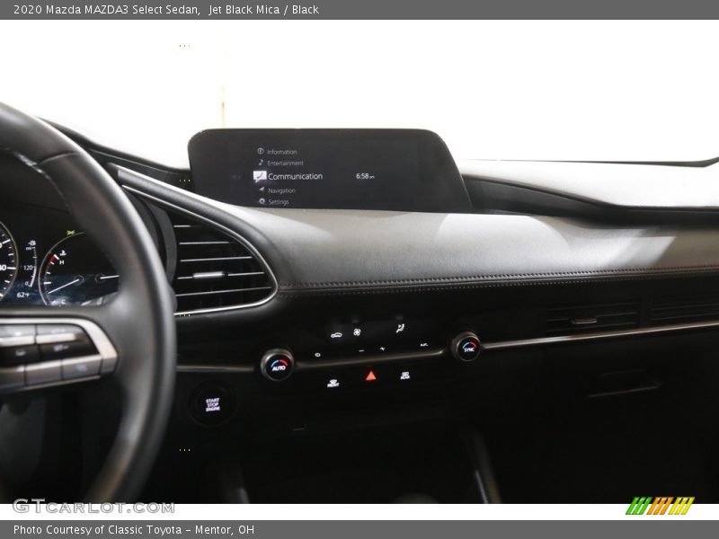Jet Black Mica / Black 2020 Mazda MAZDA3 Select Sedan