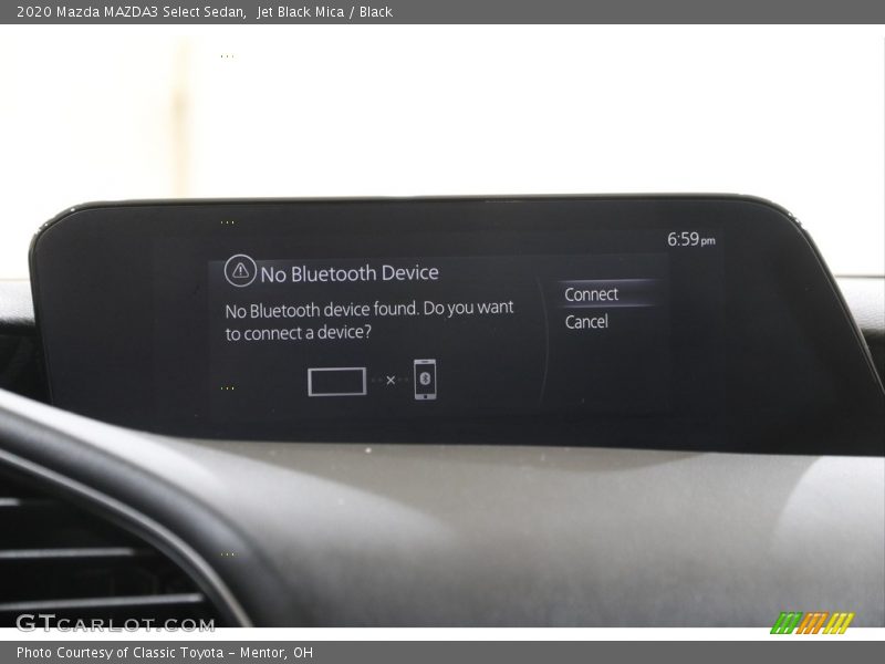 Jet Black Mica / Black 2020 Mazda MAZDA3 Select Sedan