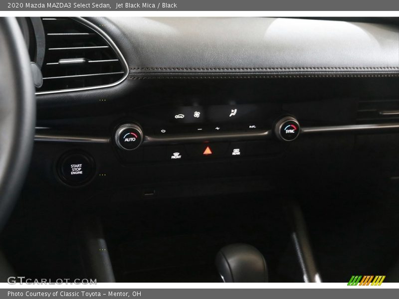 Jet Black Mica / Black 2020 Mazda MAZDA3 Select Sedan