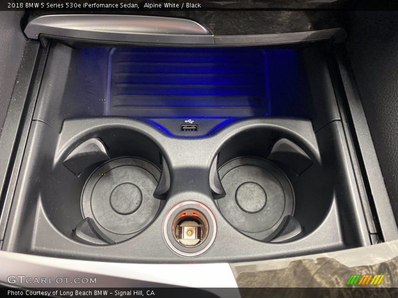 Alpine White / Black 2018 BMW 5 Series 530e iPerfomance Sedan
