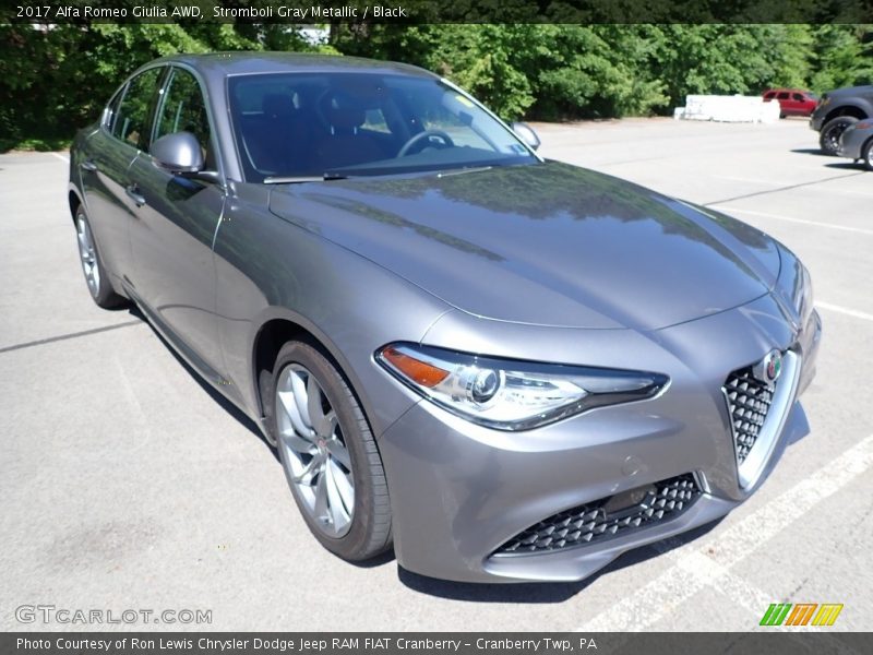 Stromboli Gray Metallic / Black 2017 Alfa Romeo Giulia AWD