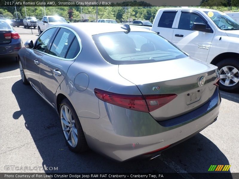 Stromboli Gray Metallic / Black 2017 Alfa Romeo Giulia AWD