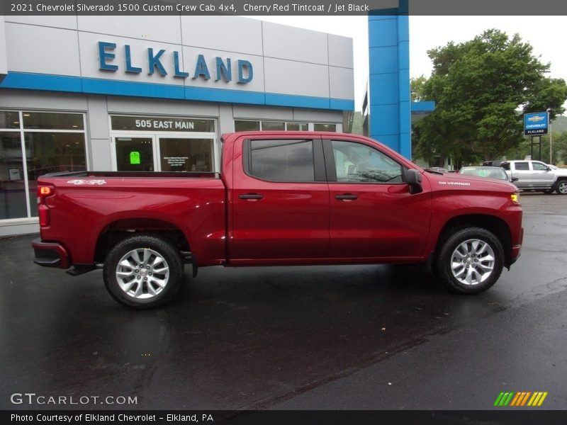 Cherry Red Tintcoat / Jet Black 2021 Chevrolet Silverado 1500 Custom Crew Cab 4x4