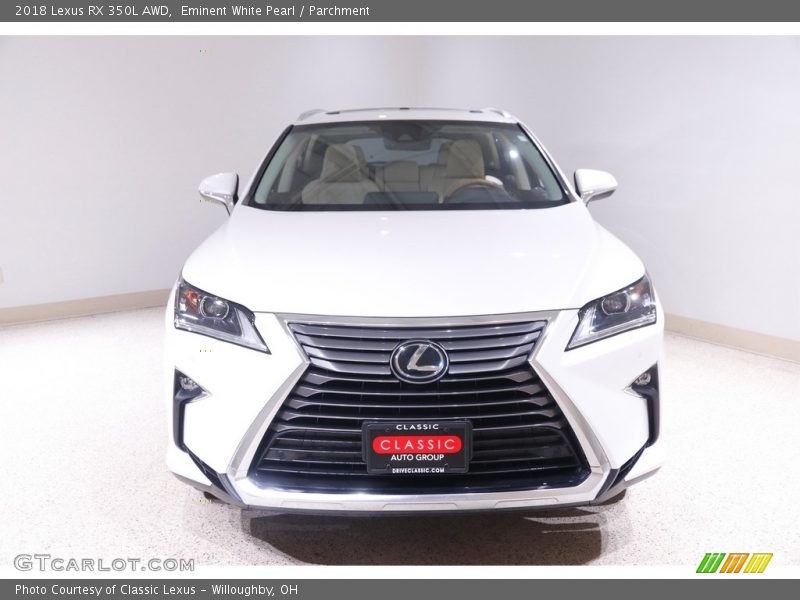 Eminent White Pearl / Parchment 2018 Lexus RX 350L AWD