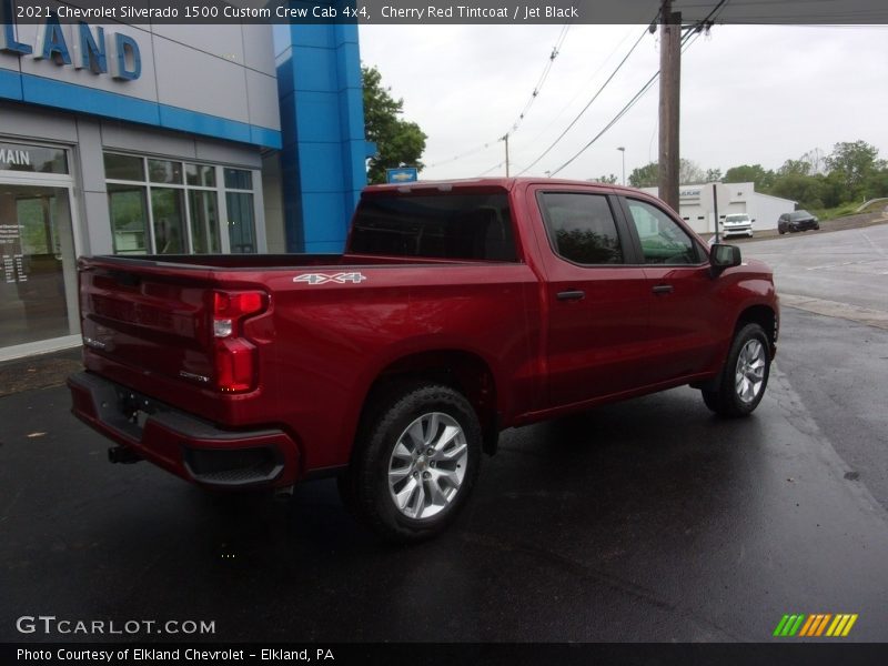 Cherry Red Tintcoat / Jet Black 2021 Chevrolet Silverado 1500 Custom Crew Cab 4x4