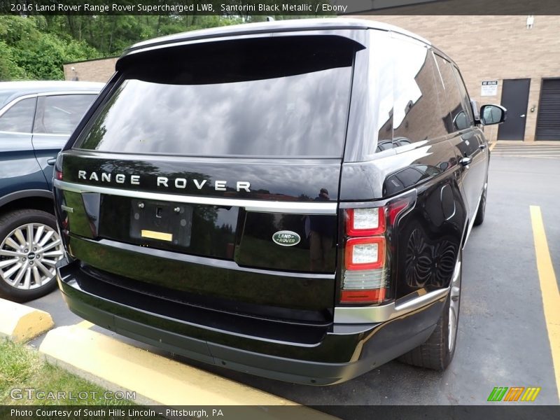 Santorini Black Metallic / Ebony 2016 Land Rover Range Rover Supercharged LWB